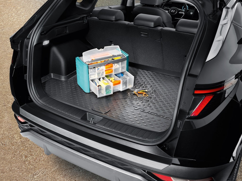 Hyundai TUCSON NX4 Kofferraum-Formschalenmatte mit Soundsystem