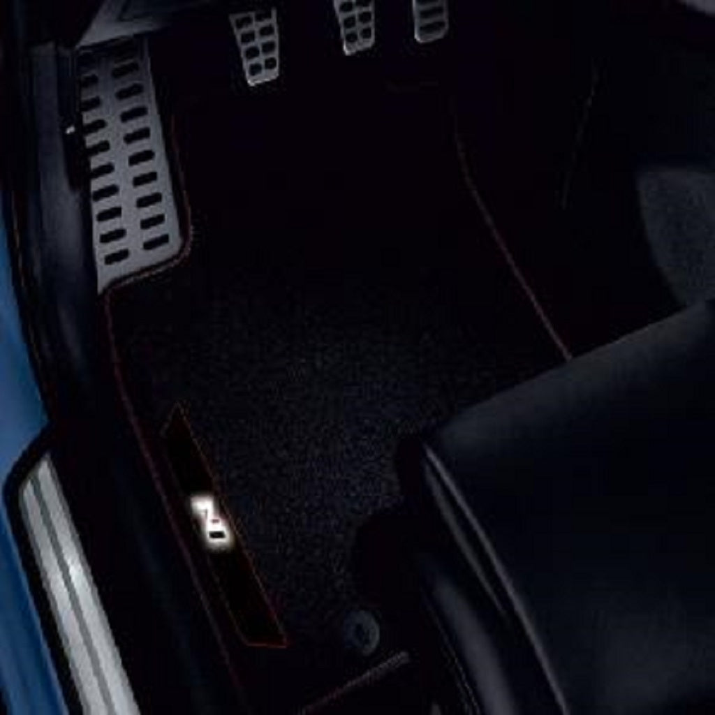 Hyundai i20 N Fußmatten beleuchtet, Velours, schwarz