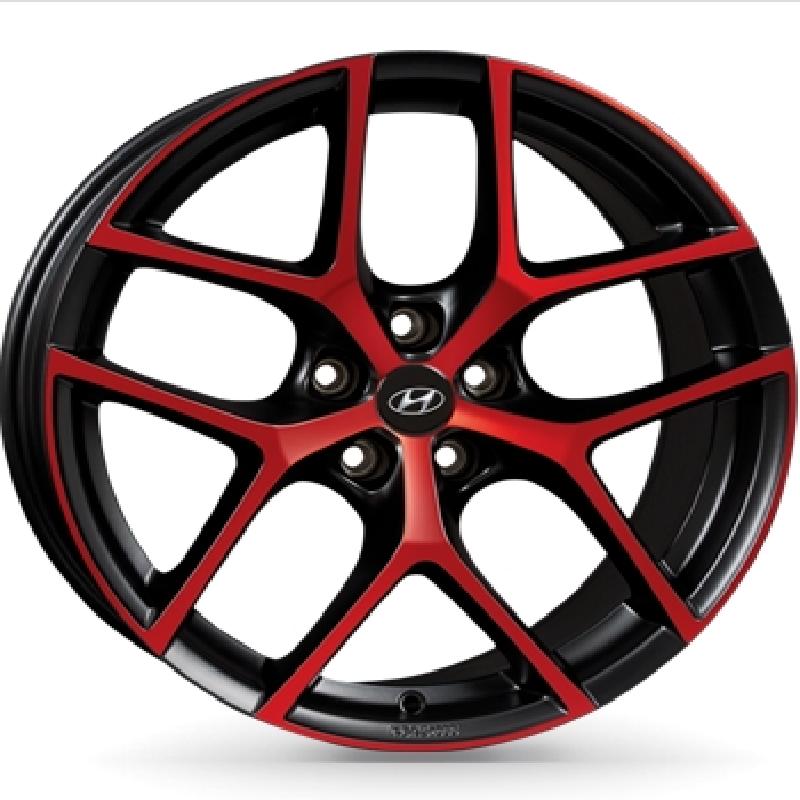 Hyundai Leichtmetallfelge Y - black red matt, 19 Zoll