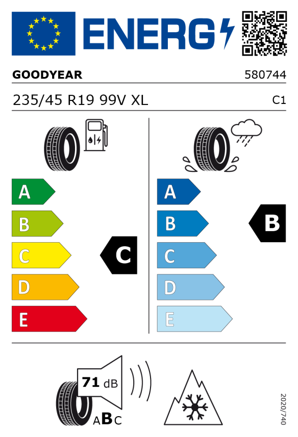 Hyundai KONA SX2 Alu-Winterkomplettrad Goodyear 235/45R19 19 Zoll