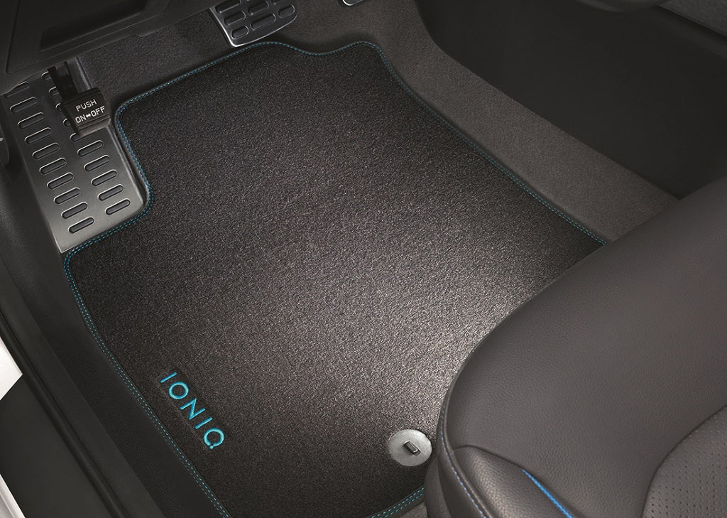 Hyundai IONIQ Elektro Facelift Fußmatten, Velours