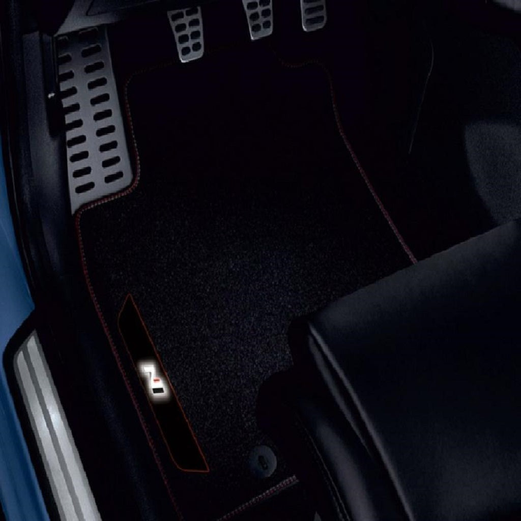 Hyundai i30N Fußmatten beleuchtet, Velours, schwarz
