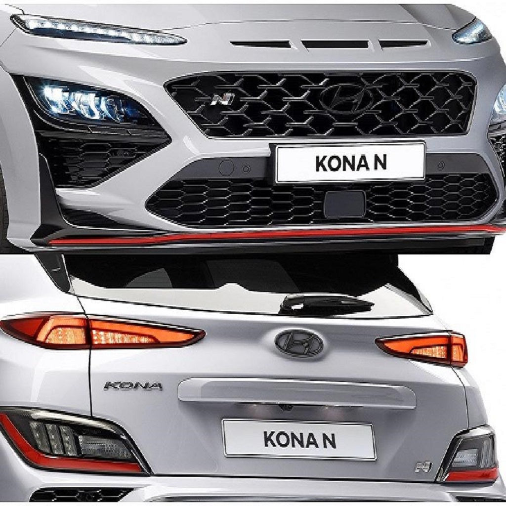 Hyundai KONA N Logo-Set, schwarz