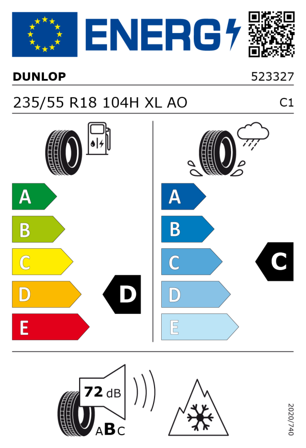 Hyundai Tucson NX4 Alu-Winterkomplettrad Dunlop 235/55 18 Zoll