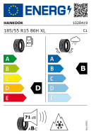 Hyundai i10 AC3 Alu-Winterkomplettrad Hankook 185/55 15 Zoll