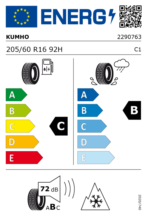 Hyundai KONA Stahl-Winterkomplettrad Kumho 205/60 16 Zoll